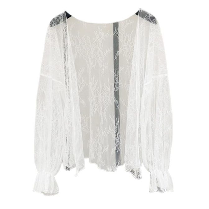 レディースのシフォンカーディガン