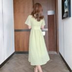 夏物のワンピースを着た女性