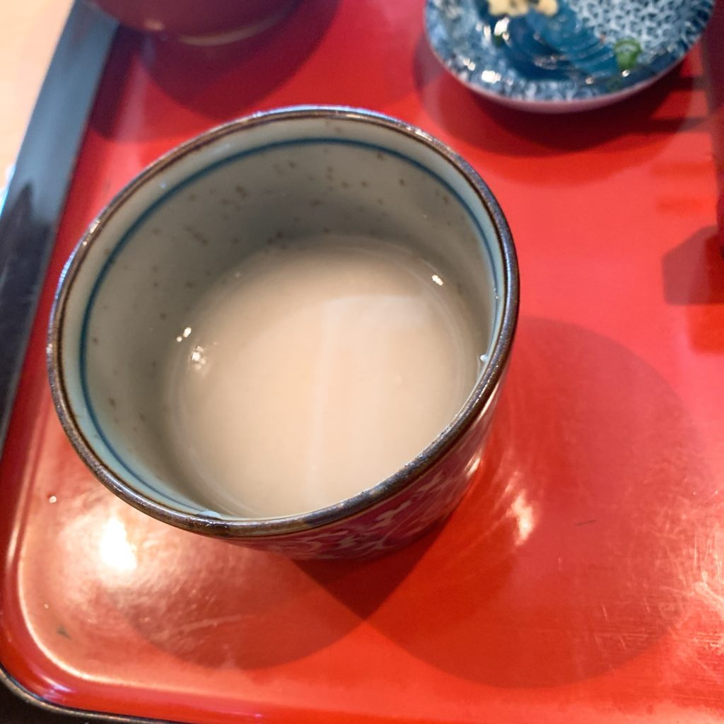 手打ちめん房 地蔵の蕎麦湯