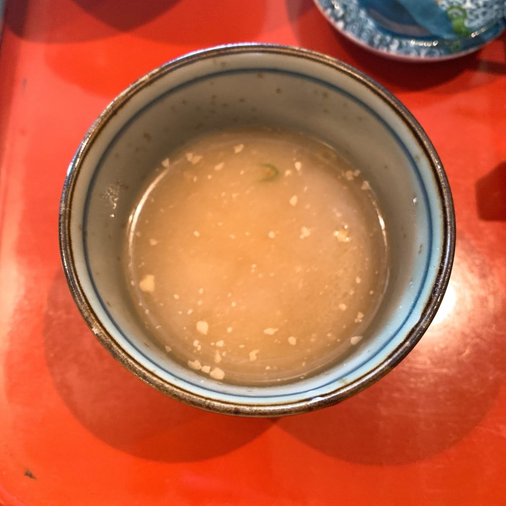手打ちめん房 地蔵の蕎麦湯