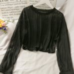 日焼け止め用のレディースラウンドネックシャツ