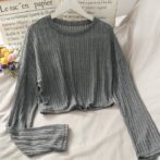 日焼け止め用のレディースラウンドネックシャツ