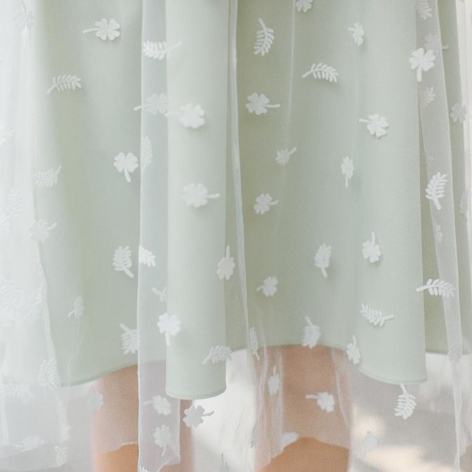 ノースリーブのワンピース