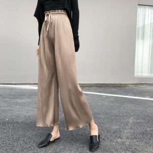 送料無斁E韓国 パンチEハイウエスチEワイドパンチEレトロ