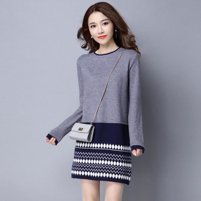 レディース長袖ワンピース