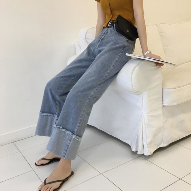 レディースワイドレッグパンツ