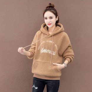 送料無料 韓国 トップス パーカー 秋 冬 ゆったり