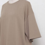 レディースのバックスリットロングワンピース 正面アップ画像